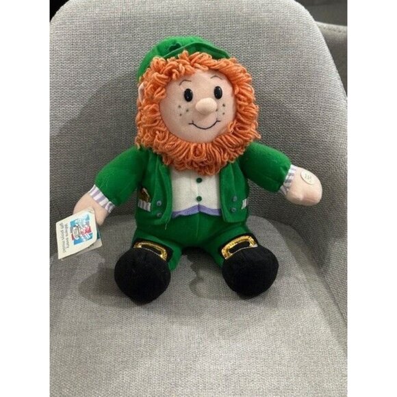 Vtg San Francisco Music Box Co Plush Leprechaun Irish Eyes Smiling Not working - Picture 2 of 12
